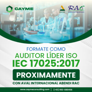 Auditor Líder ISO IEC 17025:2017 con aval internacional ABENDI RAC
