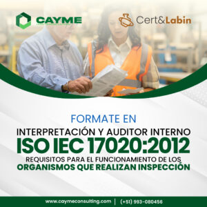 Interpretación y Auditor Interno ISO IEC 17020