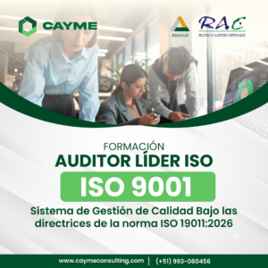 Auditor Líder ISO 9001 Sistema de Gestión de Calidad